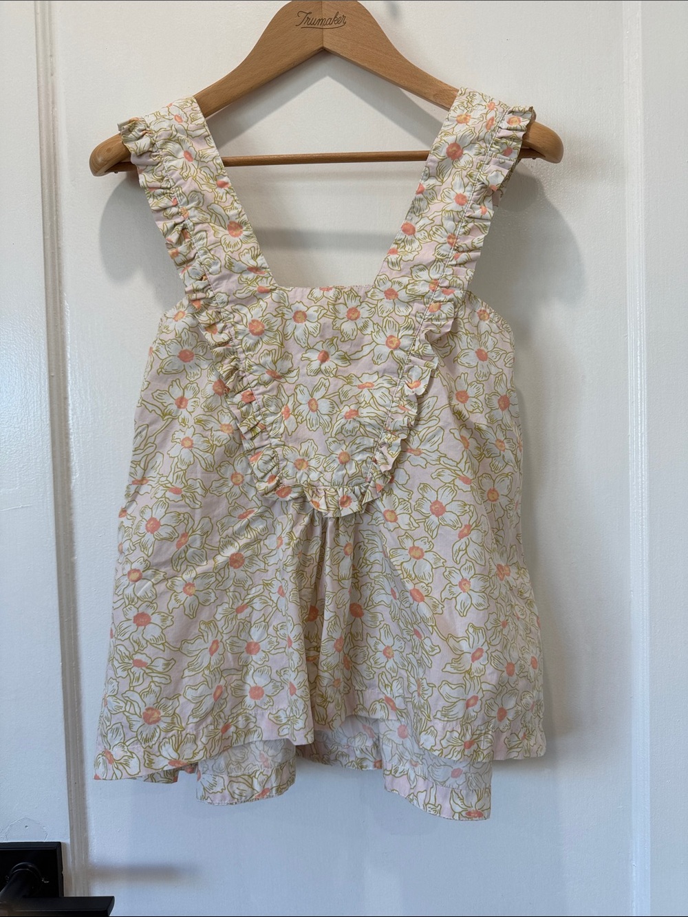 Piyama Floral Ruffle Pajama Top